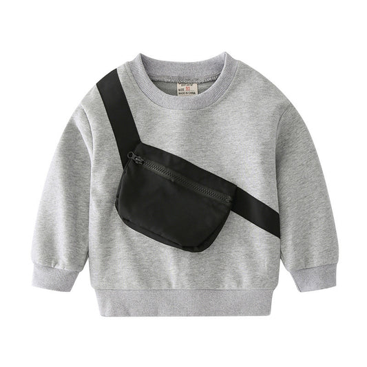 Round Neck Pullover Long Sleeve Sweater for boys