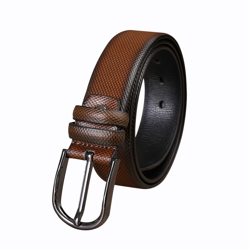 Men's PU Belt Alloy Pin Buckle Vintage