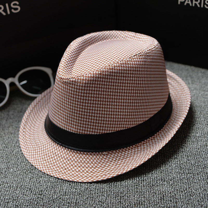 British Houndstooth European And American Sun Hats For women