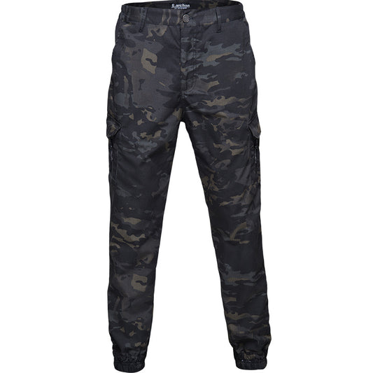 Camouflage cargo casual pants