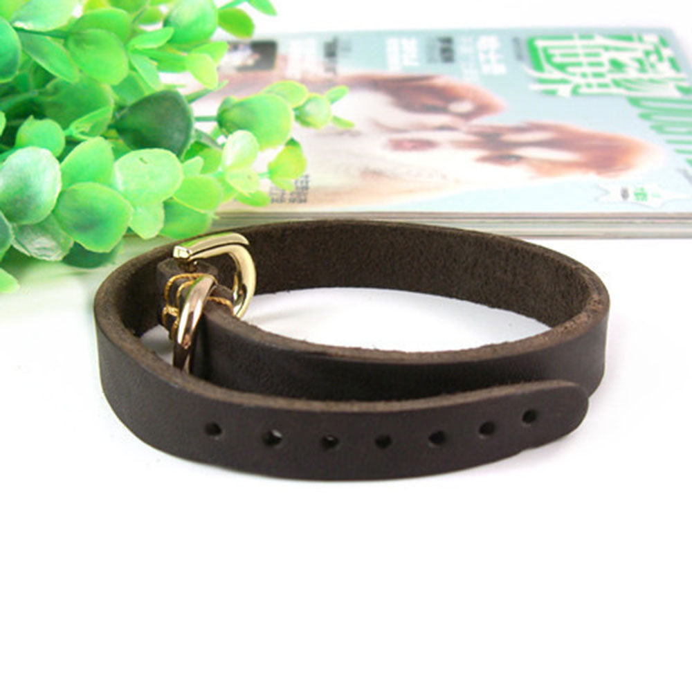 Real Cowhide Puppy Dog Collar Collar