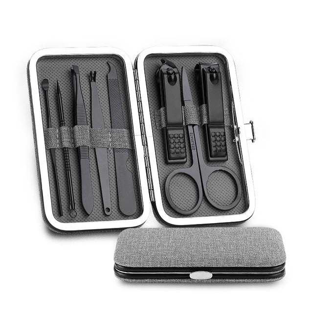 Manicure tool nail clipper 8 piece set