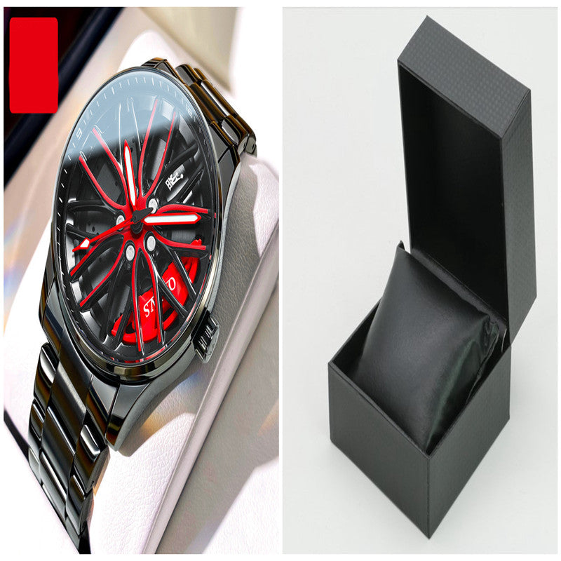 Men's Fashion Hollowed-out Luminous Waterproof Quartz Watch