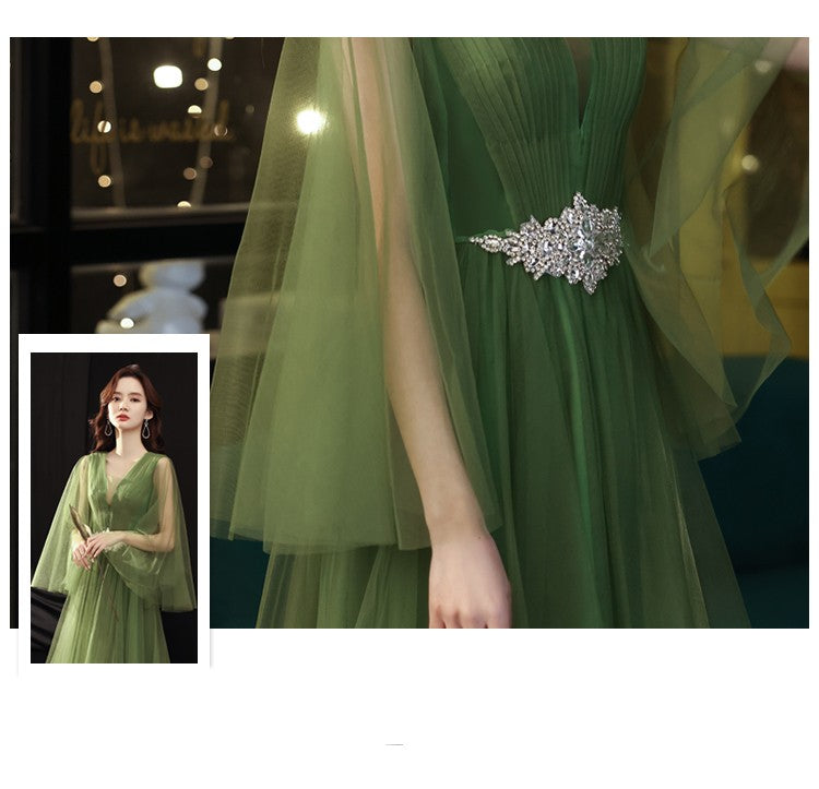 Green Wedding Dress  Art Examination Solo for women