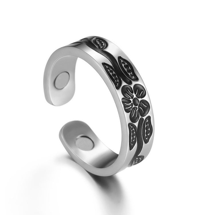 Men's Popular Open Titanium Steel Personality Trendy Ring