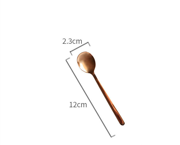 Golden spoon spoon coffee Nordic spoon stirring