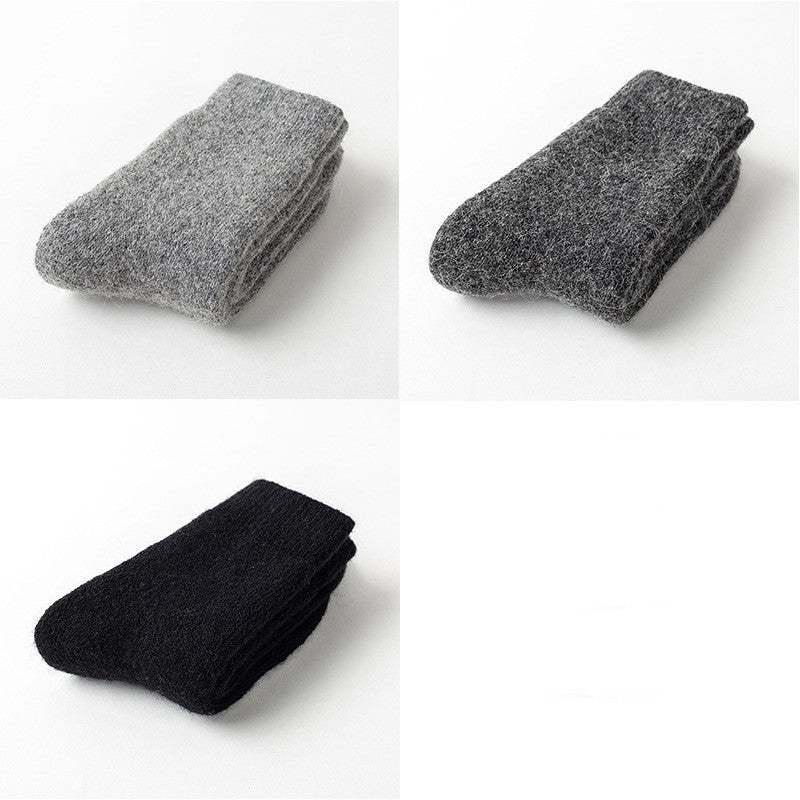 Men Cashmere Socks Thick Warm Wool Women Winter So