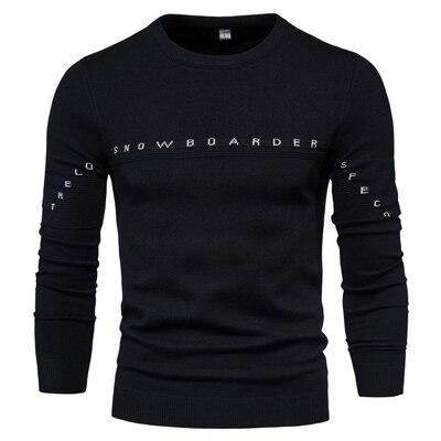 Letter Stitching Knitted Sweater For Men