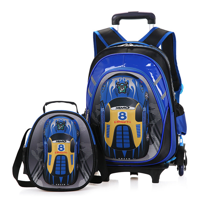 Detachable Trolley Schoolbag for kids