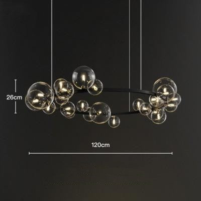 Bedroom Light Dining Room Glass Ball Chandelier