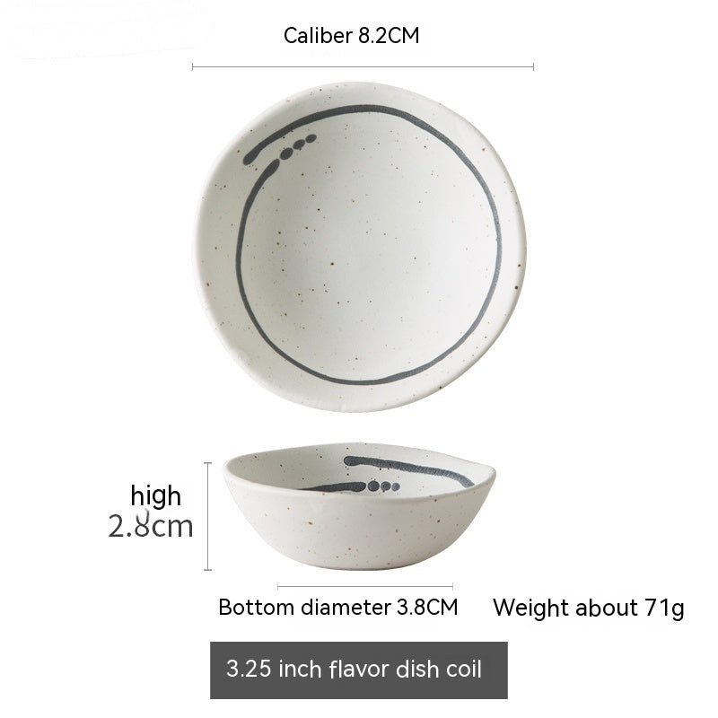 Japanese Textured Tableware And Household Plates