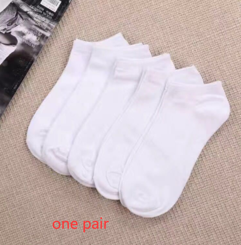 Black And White Gray Boat Socks Tube Socks Men And Women Thick Socks