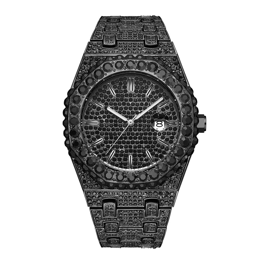 Fashion Starry Diamond Men's Quartz Watch