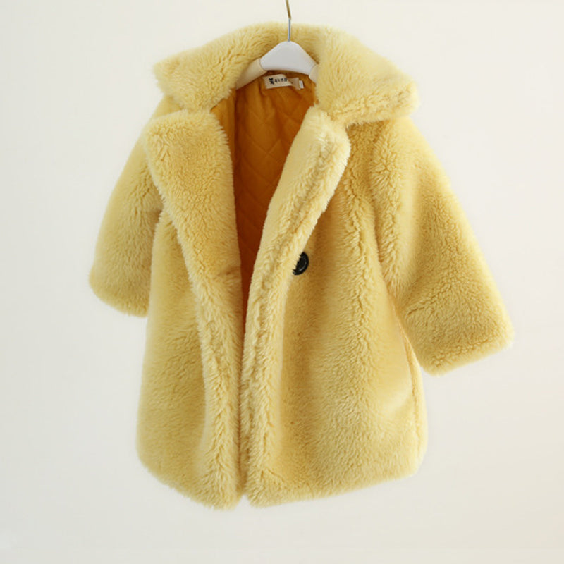 Big  Fur  Autumn And Winter Coat for baby