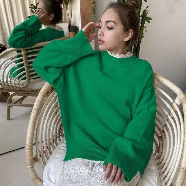 Korean Style Wool Jumper For Women