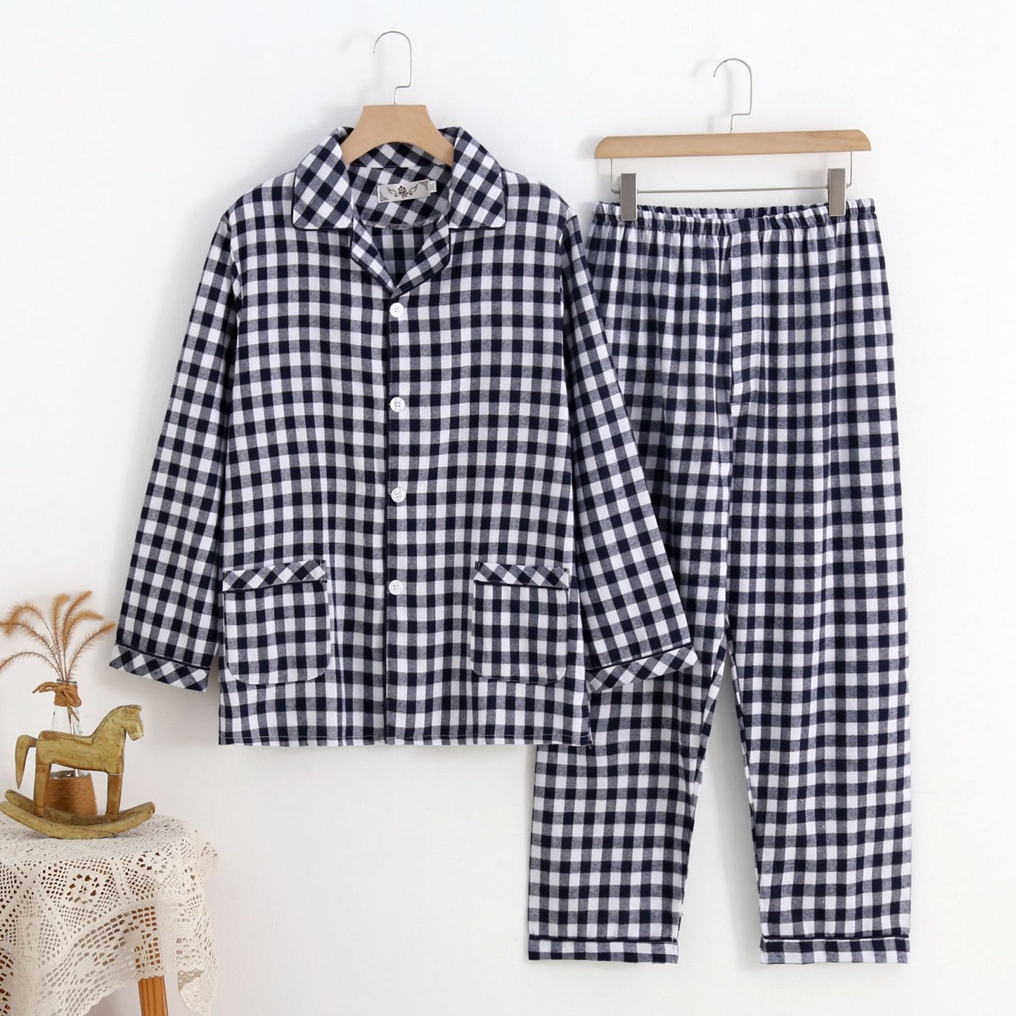 Warm Cloth Flannel Pajama Suit For Men