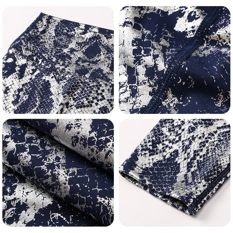 Snake Print Yoga Trousers For Women