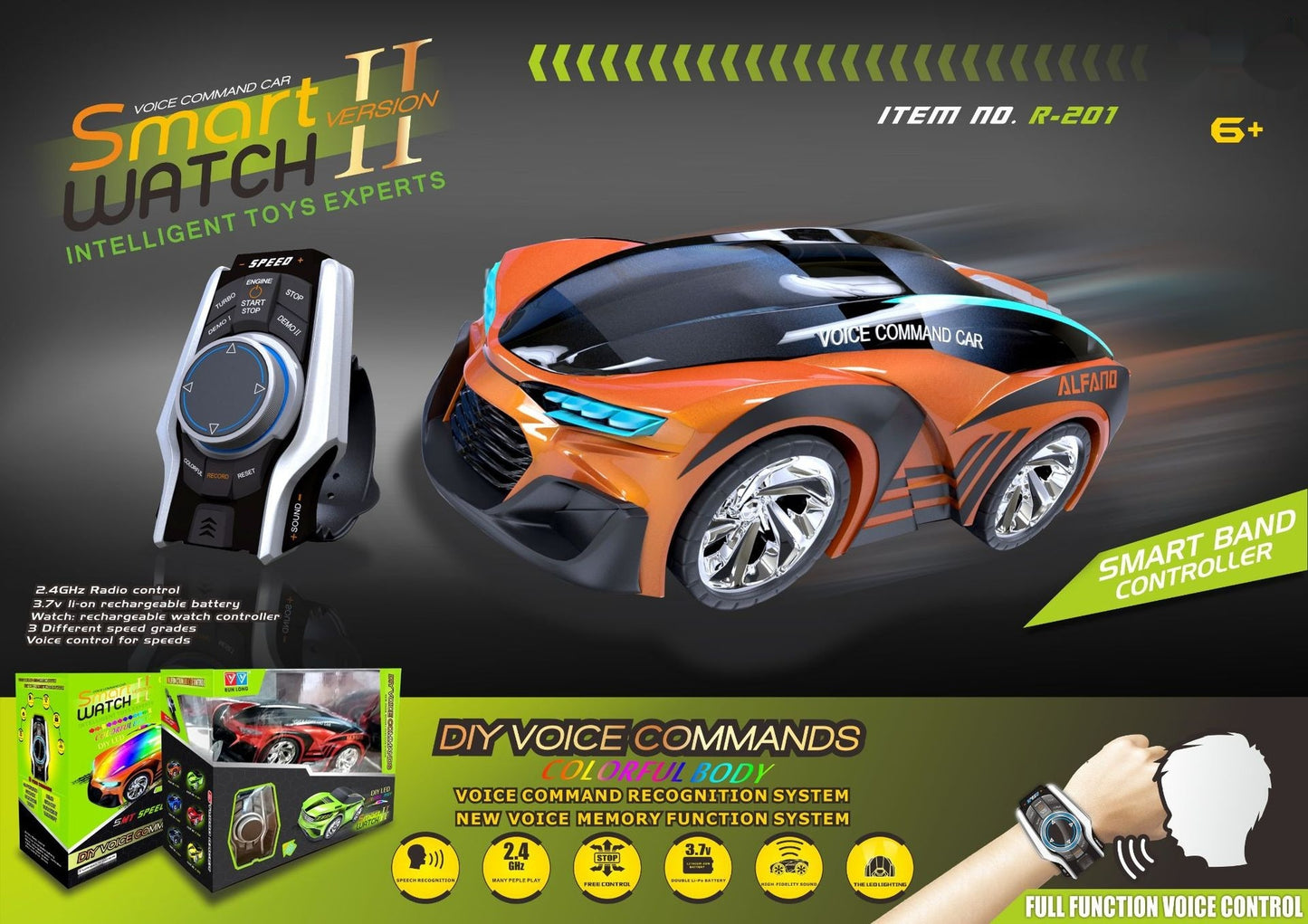 Watch Voice-activated Induction Electric Remote Control Cars