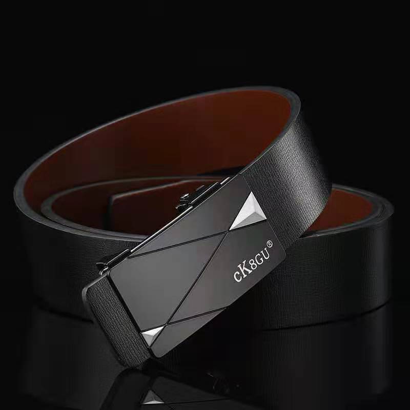 Toothless Automatic Buckle Belt Men's Leather Belt