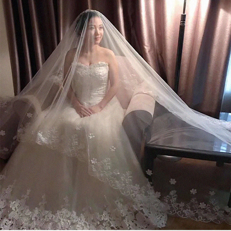 New Style Veil Korean Lace Petal Veil for women