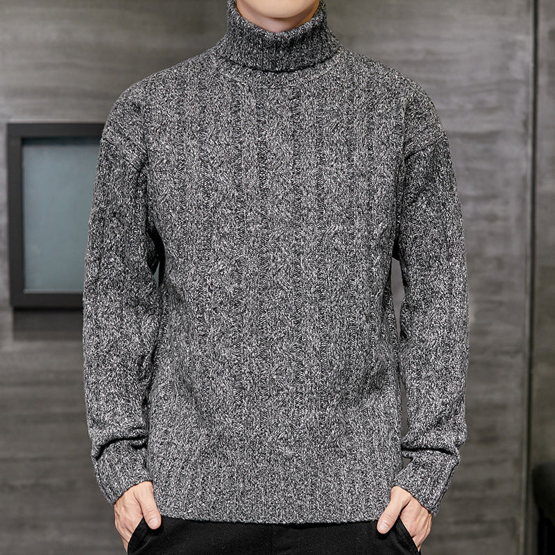 Loose High Neck Sweater For Men