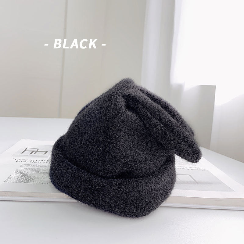 Rabbit Ears Woolen Cap Children Autumn And Winter Cute Fleece Lined for women