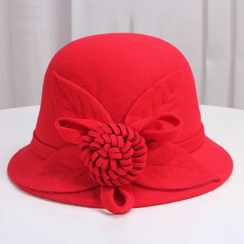 Korean Style Autumn And Winter  Woolen   Fisherman Basin Hat for girls