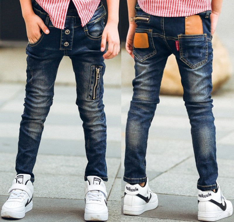 stretch denim pants for boys