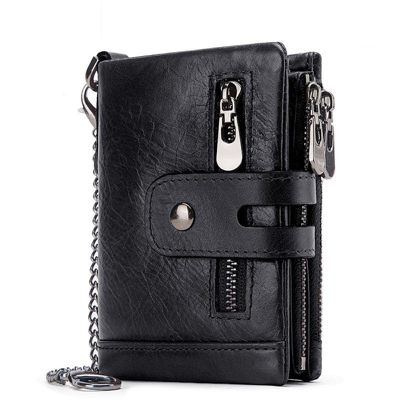 Large Capacity Snap Back Zipper Wallet