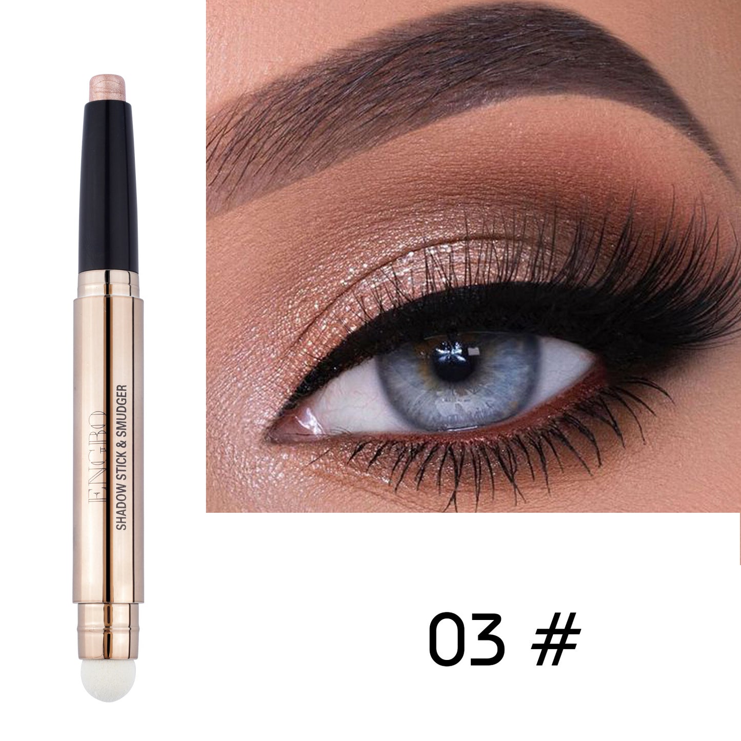 Double-ended Monochrome Non-smudge Eyeshadow Pencil