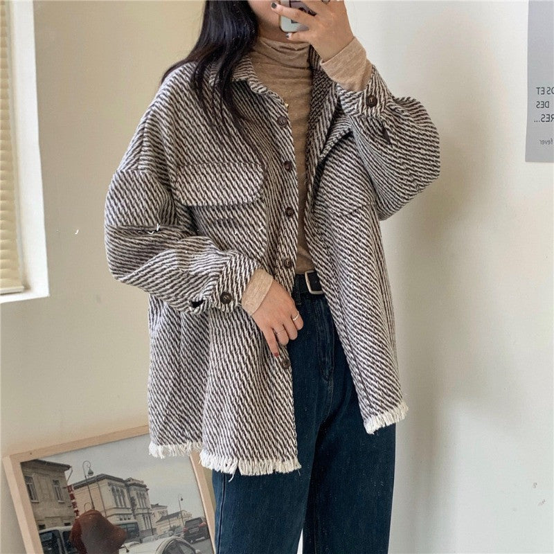 Medium to long shirt jackets for girls