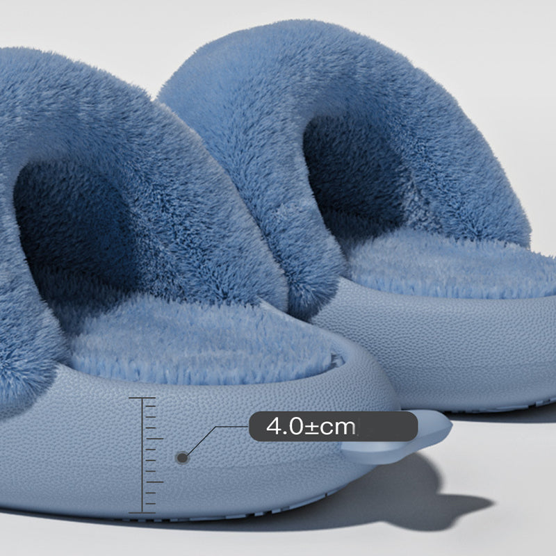 Detachable Warm Fuzzy  Bedroom Slippers for girls