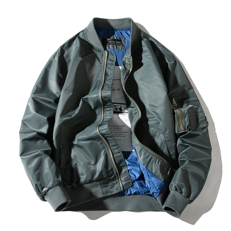 Solid Color Military Jackets For Men