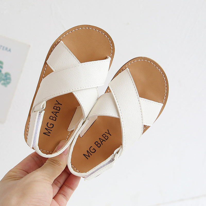 cross slip sandals for boys