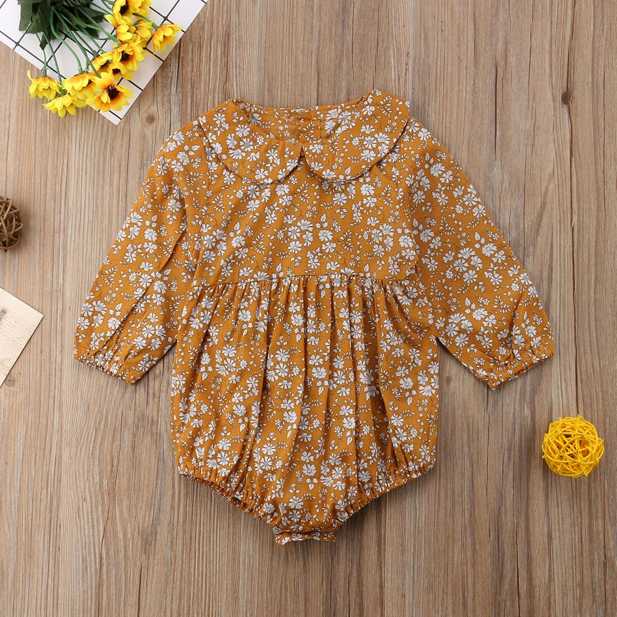 Floral Long Sleeve Rompers for baby