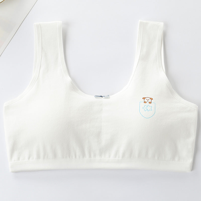 Student Vest  Pure Cotton Bra for girls