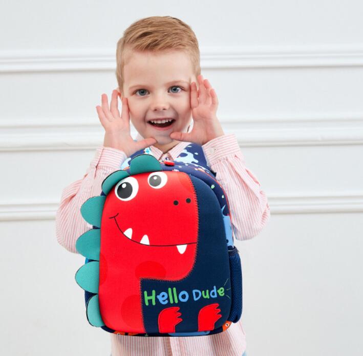 Cartoon Cute Children Kindergarten Dinosaur School Bag for kids