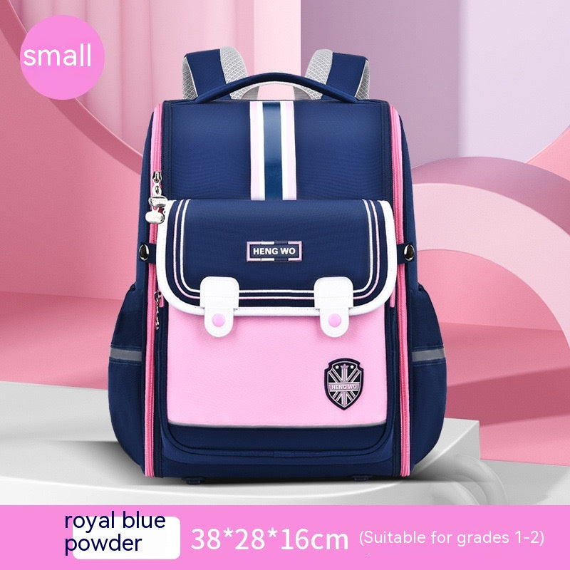 Primary School Student Schoolbag Female Lightweight Burden Alleviation Spine Protection