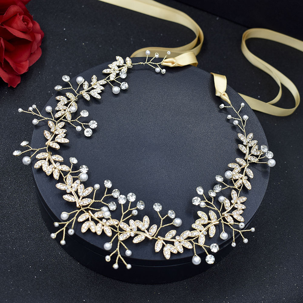 Bridal Hair Band Rhinestone Alloy