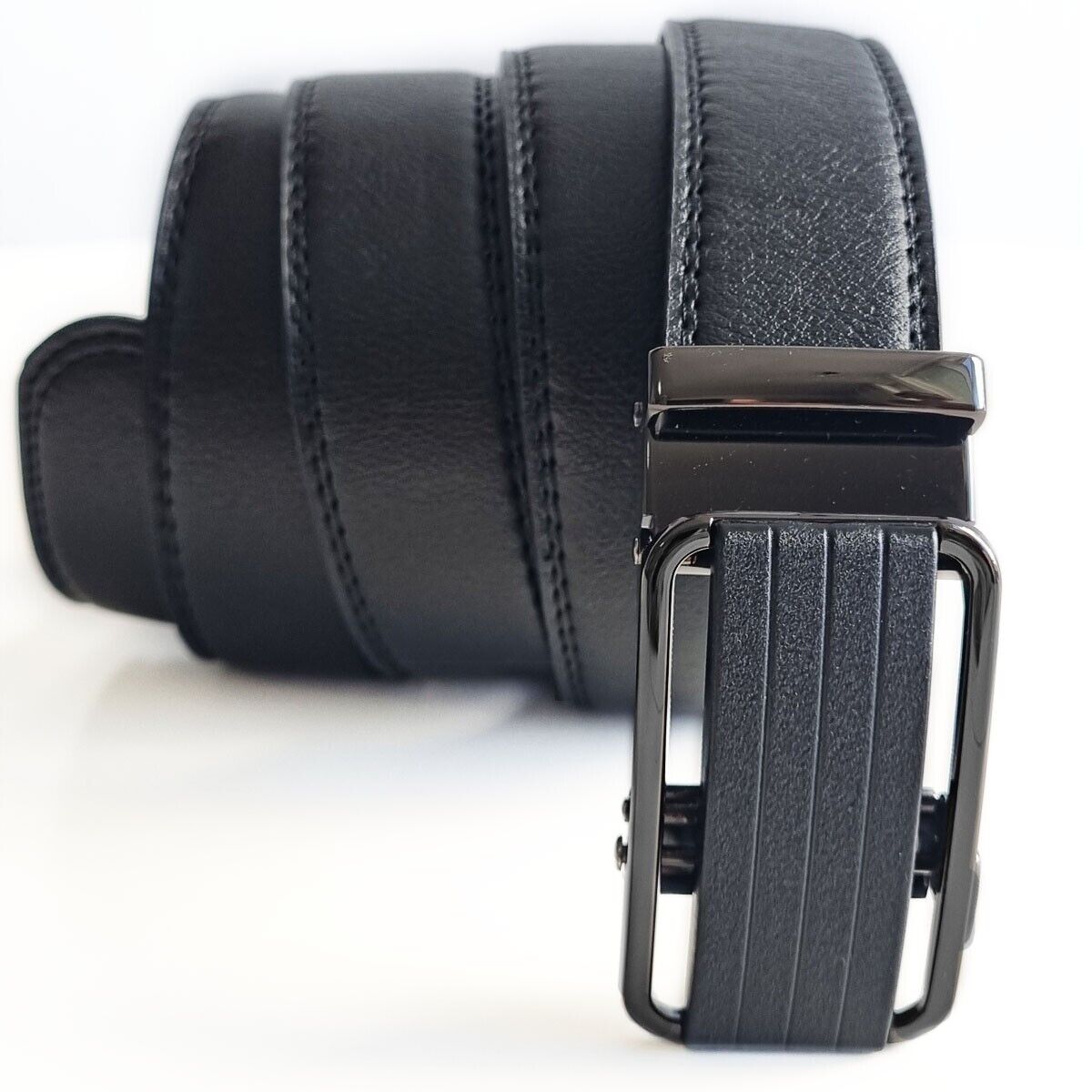 Men's Ratchet Belt Leather Mens Belt With Slide Buckle Ratchet Belts For Men USA