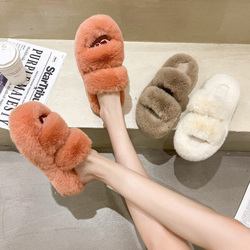 Fluffy Bedroom Slippers for girls