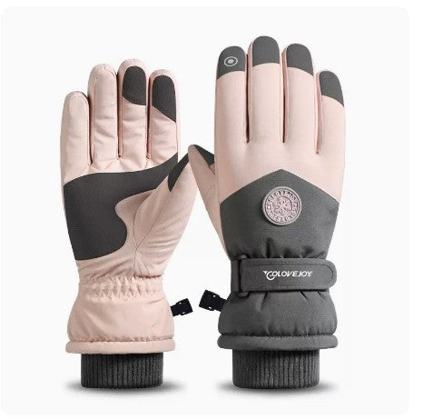 Ski Gloves Winter Men Plush Insulation