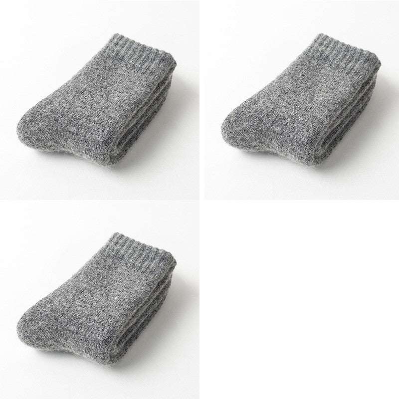 Men Cashmere Socks Thick Warm Wool Women Winter So