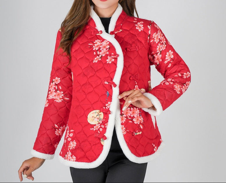 Retro Floral Jacket Internet Hot for girls