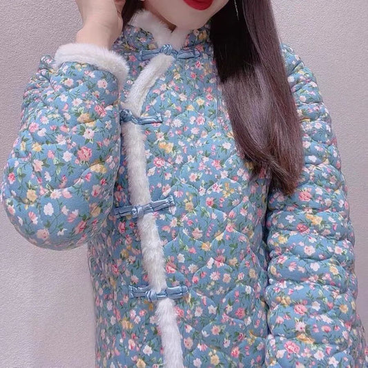 Retro Floral Jacket Internet Hot for girls