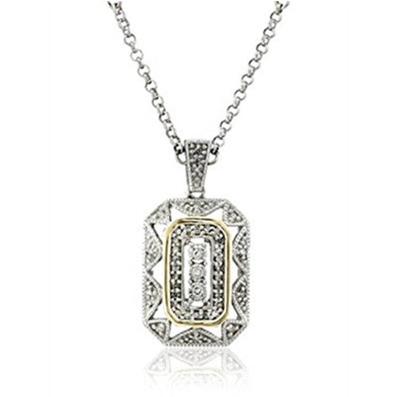 Fashion Simple Crystal Pendant Necklace