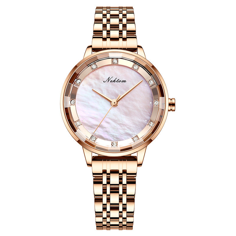 Women's Watch Simple Rhinestone Quartz Watch Trend