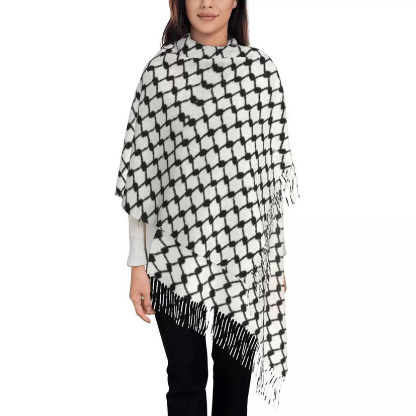 Arab Polyester Scarf Ethnic Style for laddies