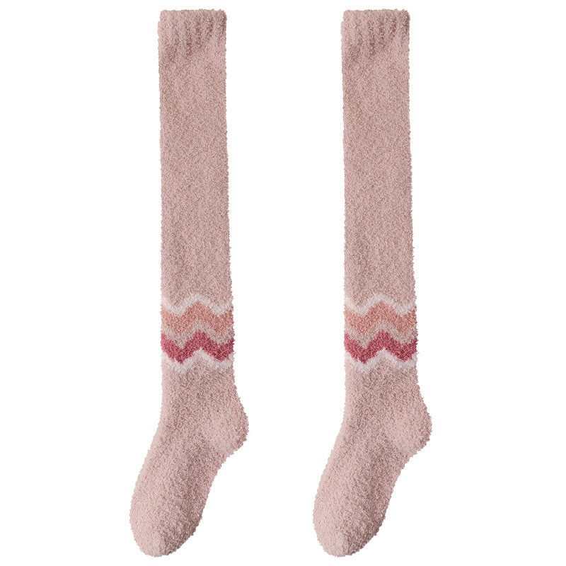 Long Tube Warm Keeping Floor Sleep Knee Socks for women