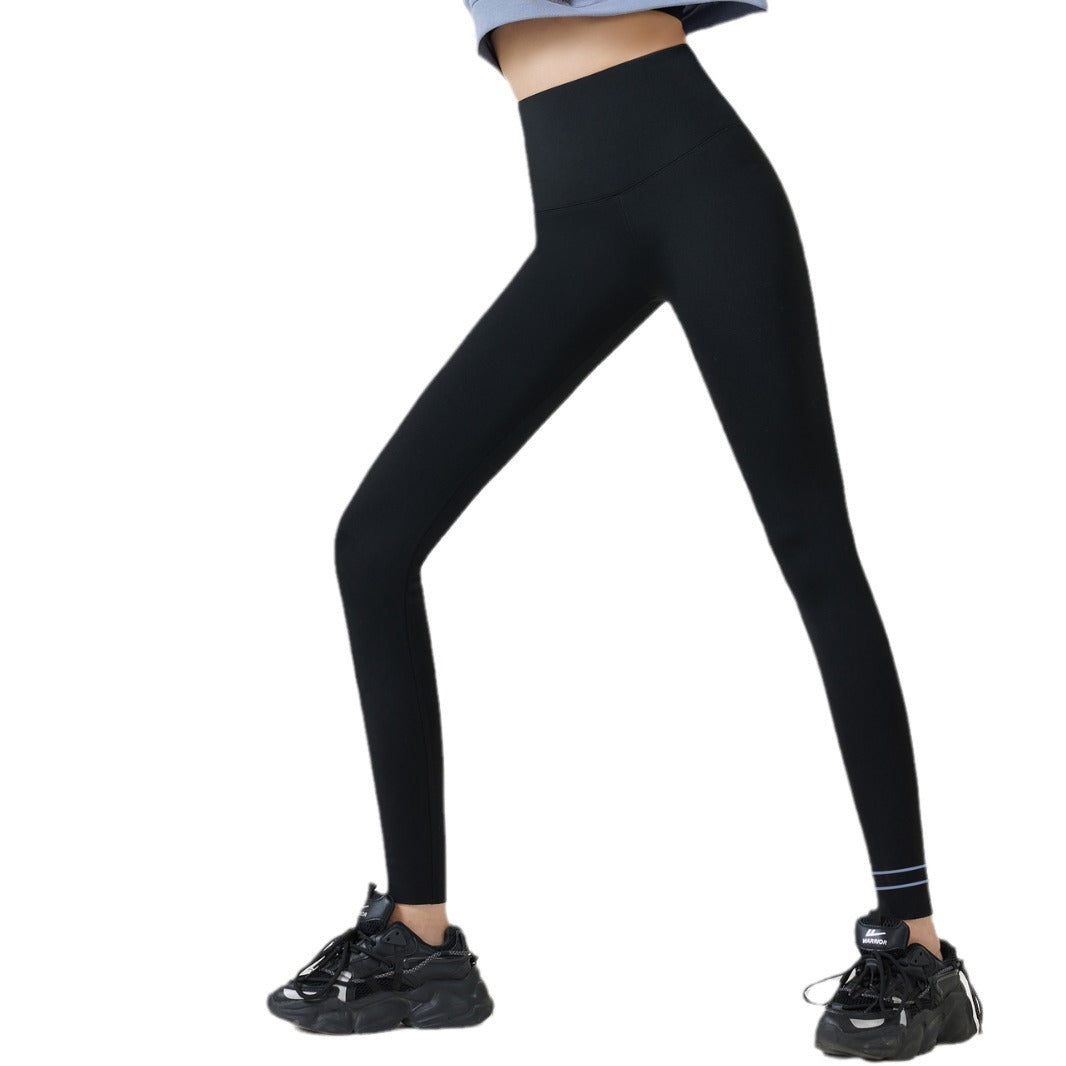 Silk Cashmere Fleece-lined Suspension Yoga Pants For Women